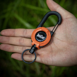 Youdu Retractable Buckle Wire Rope Outdoor Climbing Fishing Anti-Loss Rope Steel Wire Rope Tactical Keychain Camping Travel Gear