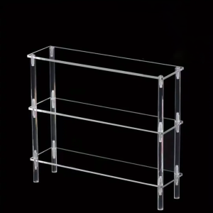Vertical Acrylic Display RiserPerfume Stand OrganizerClear Acrylic Display Shelf for FoodCupcakeAmiibo Funko POP Figure