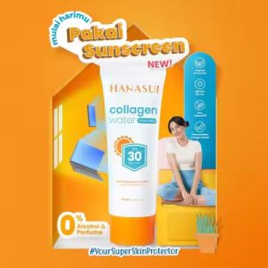 Hanasui Collagen Water Sunscreen SPF 30+++PA - Kemasan 30ml