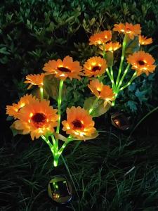 Others | Solar Sunflower Stake Lights Lawn Lights Lamps For Yard Waterproof Outdoor Pathway Lights Christmas Lawn Backyard Decor