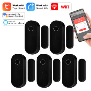 Tuya Wifi Door Sensor Open / Close Window Detector APP Notification Real-Time Smart Home Security Alarm Support Alexa Google