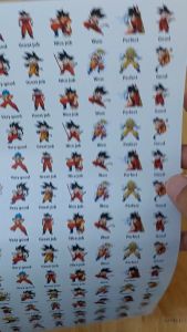 Sticker khen chữ Tiếng anh HÌNH SONGUKU - Combo 40k 5 tờ A4 x 129 sticker