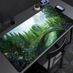Bandai | Kawaii Anime Chicken Mouse Pad - HD In Hình Cây Xanh Hoa Bàn Chơi Game Thảm Cao Su Bề Mặt Bàn Phím Laptop Dành Cho Game Thủ