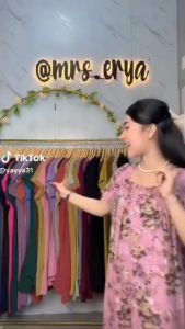 Daster fuji motif bunga busui Rayon Premium 100 dapat 5 Kekinian terbaru