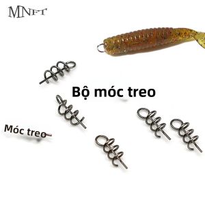 25 Cái/50 Cái Móc Khóa Lò Xo Inox Mềm Dụng Cho Mồi Câu Cá Ngoài Trời Dụng Cụ Câu Cá Chất Liệu 304