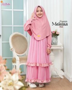 MALAIKA PINK BY LABELLA GAMIS ANAK CANTIK PESTA TULLE TUMPUK