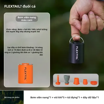 FLEXTAIL | Bơm Khí Mini Nhẹ Cho Bơm Và Xả Khí