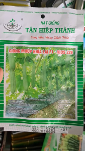 Hạt Giống Mướp Khía Lai F1 VIOS 229 TÂN HIỆP THÀNH (GÓI 12gr) - Kháng bệnh tốt trái dài khía cạn màu xanh