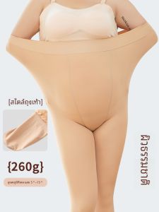 พลัสไซส์ สีดำ ถุงน่องแบบบาง เลกกิ้ง ผู้หญิง พลัสไซส์ ฤดูใบไม้ผลิ ฤดูใบไม้ร่วง สีนู้ด สี ผ้าไหม ถุงน่อง เครื่องมือตกแต่งขา