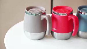 500ML Stainless Steel Coffee Cup with Lid Dual-Layer Vacuum Insulation Suitable for Cold and Hot Drinks Ideal Home Choice