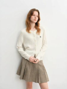 DUSHU | Plus Size Womens Soft Knitted Jumper Cardigan