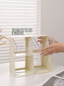 ฟรีสติ๊กเกอร์ กล่องใส่แคปซูลกาแฟ เครื่องดื่ม แบบ2ชั้น กล่องเก็บของ 2ชั้น กล่องจัดระเบียบ สำนักงาน ออฟฟิศ