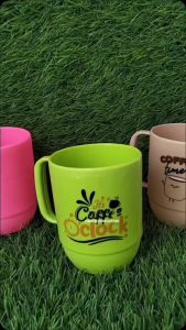 Cangkir Coffe VANESIA/Cangkir Warna-Warni/Cangkir Plastik/Tebal/Awet/Praktis COD
