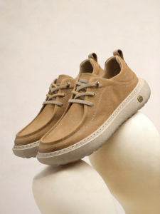 Josiny | Elevating Mens Work Shoes Vintage Leather Lace-free Casual Shoes
