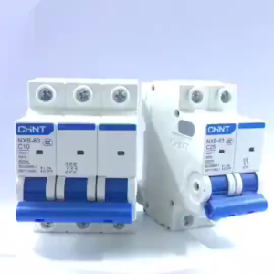MCB Chint MCB 3 Pas 3 Phase 3P 6KA NXB-63 AC220V-480V 10A 40A Ampere Kontaktor 3 Phase