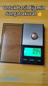 Timbangan Emas 1000GR/0.01GR Perhiasan Digital Pocket Gold Scales Kopi Obat