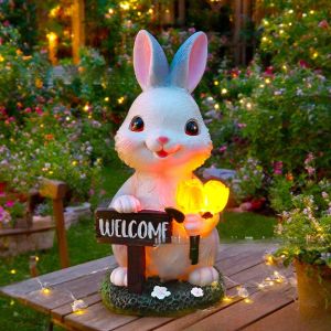 JUYU | Solar Outdoor Rabbit Garden Light Waterproof Night Light