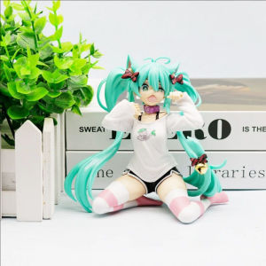 Cats Ear First Sound Sitting Posture Anime Short Sleeved Pajamas Cute Peripheral Doll Model Beautiful Girl Handmade Decorations