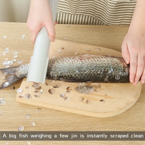 Fish Scale Cleaner Buko Scraper Portable Stainless Steel 2 IN 1 Kitchen Tool Rechargeable