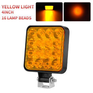 HAOLIDE LED Work Light Yellow Light Bar off-road use Spotlight 12V 24V for Truck Car Motorcycle Tractor SUV ATV LED Headlights