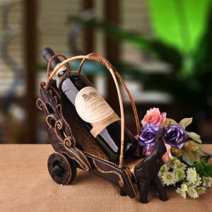 Creative Chinese Vintage Wine Rack