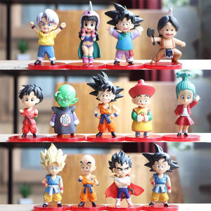 Bandai | Bộ Mô Hình Nhân Vật Hành Động Dragon Ball Z - Siêu Saiyan Goku Vegeta Broly Gohan - Mô Hình Nhân Vật Anime Sưu Tầm 13/18/21 Món - Đồ Chơi Quà Tặng