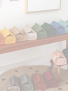 Tissue Bag PU Napkin Holder Foldable Tissue Box European Style Home Office Waterproof Dustproof Storage Sundries