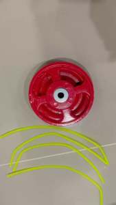 จานเอ็นตัดหญ้า สำหรับเครื่องตัดหญ้า ทุกยี่ห้อ จานเอ็น จานเอ็นตัดหญ้า น้ำหนักเบา (8 รู) จานเอ็นอลูมิเนีย ม แถมเอ็น 4 เส้น