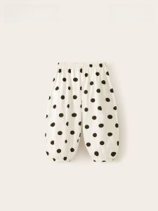 Baby Summer Thin Cotton Mosquito-Resistant Pants Childrens Lantern Pants Air Conditioned Long Pants Boys Girls Casual Wear