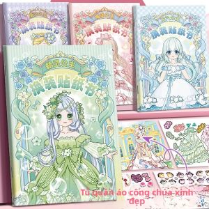 Princess Costume Stickers for Girls - DIY Handmade Sticker Book