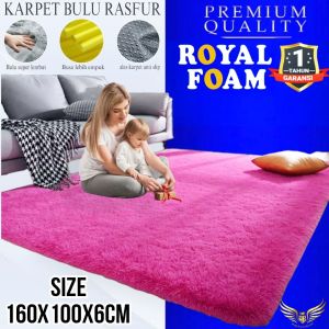 karpet bulu busa royal uk160x100x6cm