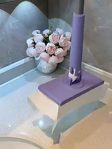 Automatic Cloths Changing Cleaning Mop Portable Adjustable 360°Rotating Floor Window Kitchen Dry/Wet Flat Mop