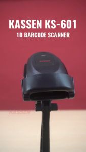 Kassen KS601 Scanner Barcode 1D USB Plus Stand Scan Barcode Resi Harga Barang KS 601 KS-601