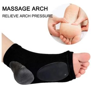 SRIEI 1 Pair Arch Support Sleeve Ankle Brace Compression Sleeve Soft Elastic Gel Pad Relieves Achilles Tendonitis Joint Pain Plantar Fasciitis Sock