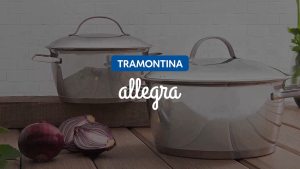 Tramontina Allegra 20/24/28cm Frying Pan 18/10 Stainless Steel/Tri/3/Ply/Induction
