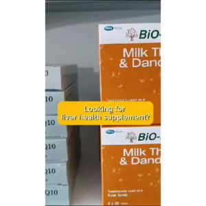 BIO-LIFE Herbal Liver Support Supplement - Milk Thistle & Dandelion Tablets 60 Count Detox & Wellness