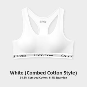 CarbinKoneer | CarbinKoneer Sports Bra Vest Style No Steel Ring Shock Absorption Small Chest Illusion Womens Underwear Comfortable Cotton Fabric