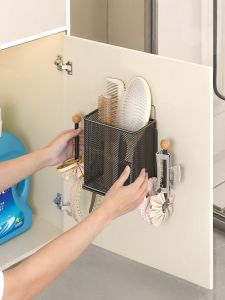 Hole-free Bathroom Toothbrush Holder Shelf