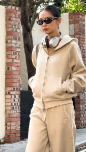 ( พร้อมส่ง )SAC.BKK แอร์พอร์ตเซต ผ้าวอร์ม มีฮู้ด รุ่น Super Warm Set