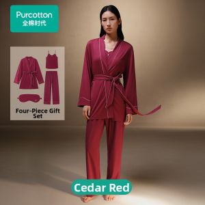 Purcotton | Chest Pad Cotton Loungewear Spring Summer