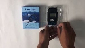 Portable Digital Scale 50kg/10g Hanging Electronic Scale Fish Weighing Scales Fishing Gifts For MenBlack