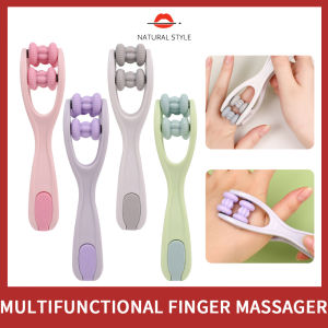 ซิลิโคนเครื่องนวดนิ้วนวดมือแบบลูกกลิ้งข้อต่อมือมัลติฟังก์ชันสไตล์ธรรมชาติ