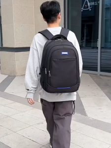 กระเป๋าเป้สะพายหลังขนาดใหญ่สำหรับผู้ชายกระเป๋าคอมพิวเตอร์ผ้า Oxford กันน้ำกระเป๋าสะพายคู่ออกแบบสบาย ๆ