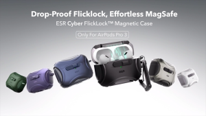 ESR for  AirPods 5/4th/AirPods Pro 3 Case (HaloLock) Compatible with MagSafe Drop-Proof Lock Easy Open Full Series.100% Authentic