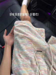 Quần Short Dệt Kim Mềm Mại Cho Nam Mùa Hè Nhiều Màu Sắc Thiết Kế Thoải Mái Quần Dài Năm Điểm Đi Biển Quần Dài Thẳng