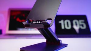 Tablet Stand for iPad Stand Holder Office Desk Accessories Foldable iPad Air Holder Travel Accessories 10th Generation Home Office for Desk Men Gifts Fits Tabs Kindle iPhone 4-15.9" Black