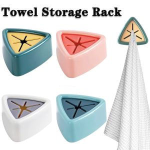 1/4Pcs Punch Free Towel Holder Sucker Wall Rack Washing Cloth Rag Hook Storage Hanger Hand Towel Dish Towel Rack Kitchen Bathroom Tools
