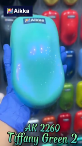 [ Tiffany Green 2 AK2260 ] Pearl Teal Purple 2K Paint CW Aikka DIY Aerosol Cat Spray Bottle Motor