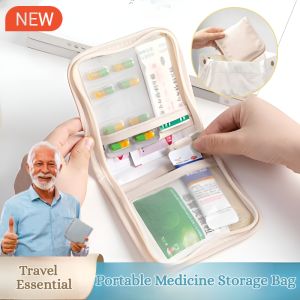 Portable Medicine Storage Bag Mini Outdoor First Aid Kit Bag Medical Supplies Medicine Organizer