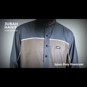 Baju Jubah Gamis Koko Muslim Pria Dewasa Kombinasi Lengan Panjang Big Size Jumbo 3XL 4XL 5XL